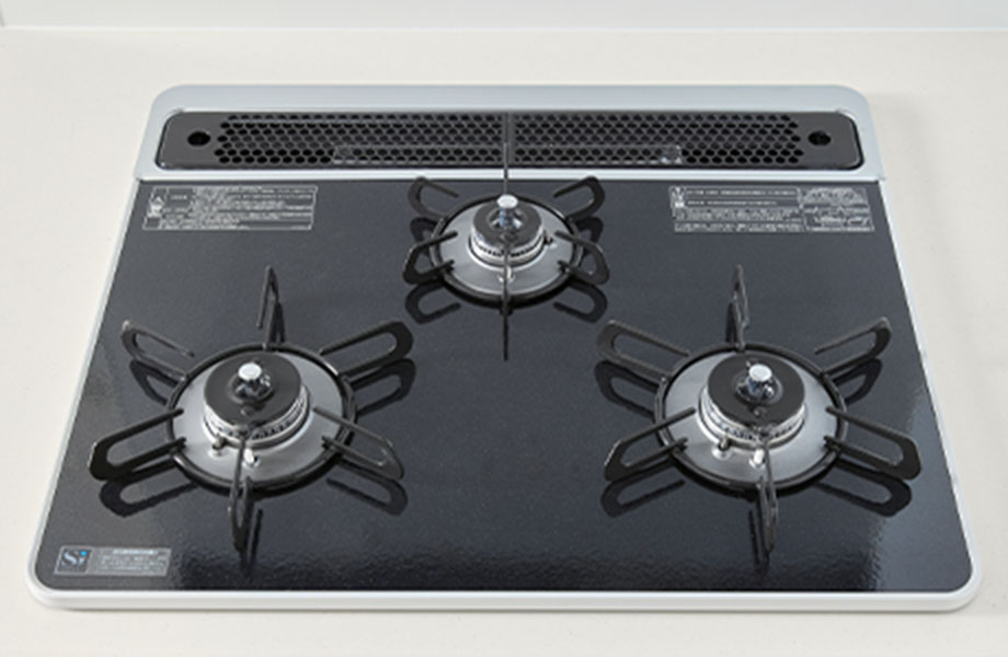 3口ガラストップコンロ