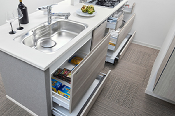 キッチンスライド収納