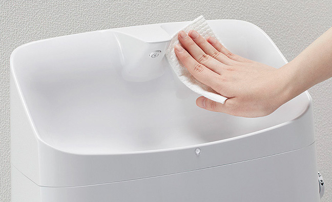 お掃除しやすいフォルム